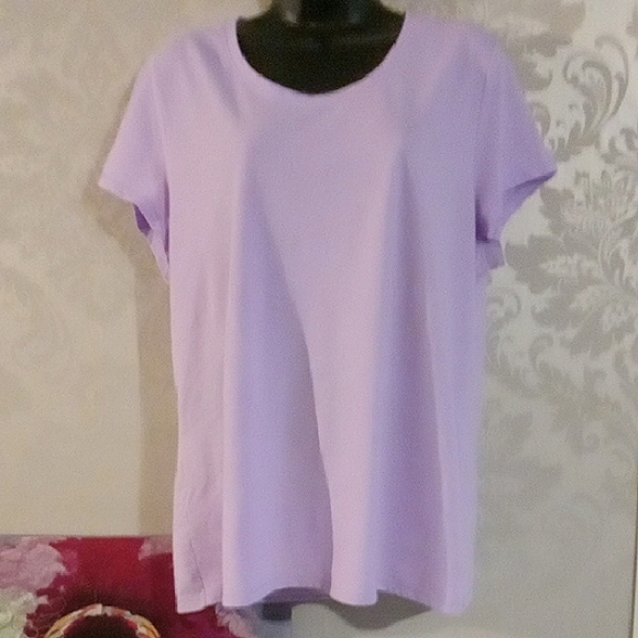 No Boundaries Tops - No Boundaries Light Purple Women's Short Sleeve Top